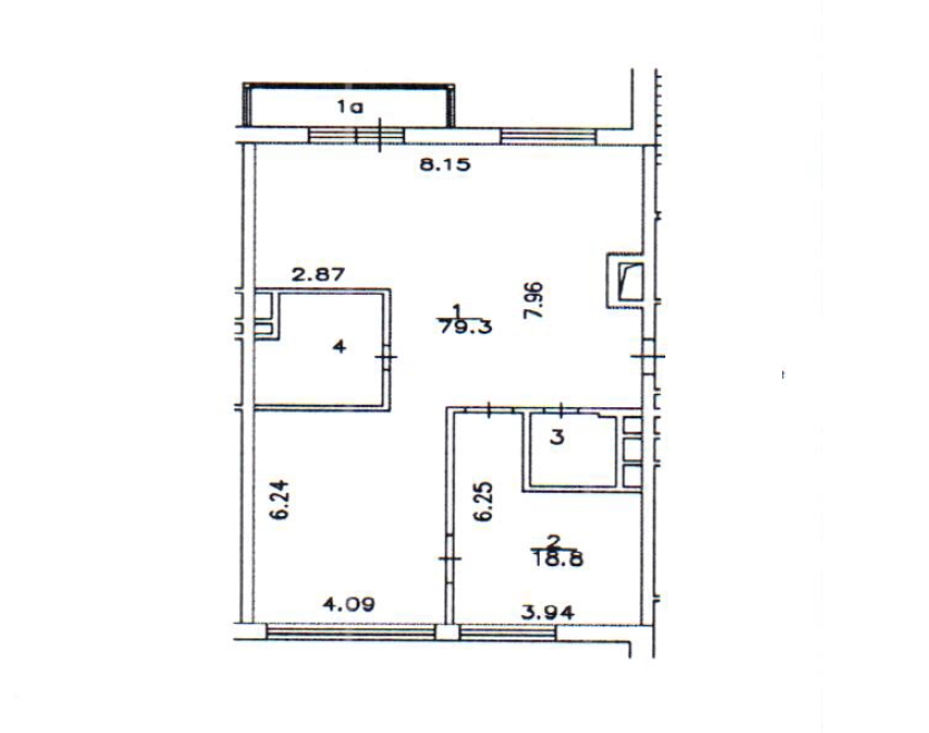 план Апартаменты 110,50 м² ЖК "SMOLENSKY DeLuxe"