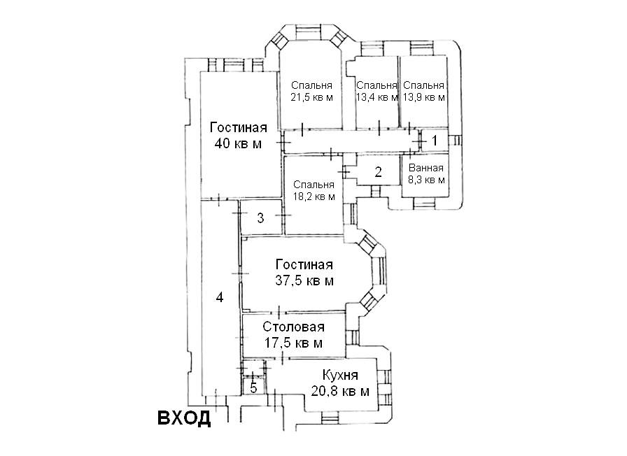 план 250,00 м² ЖК “Дом Искусства”