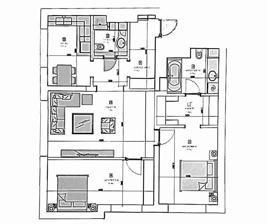 план Квартира 94,50 м² ЖК "Дом на Беговой"