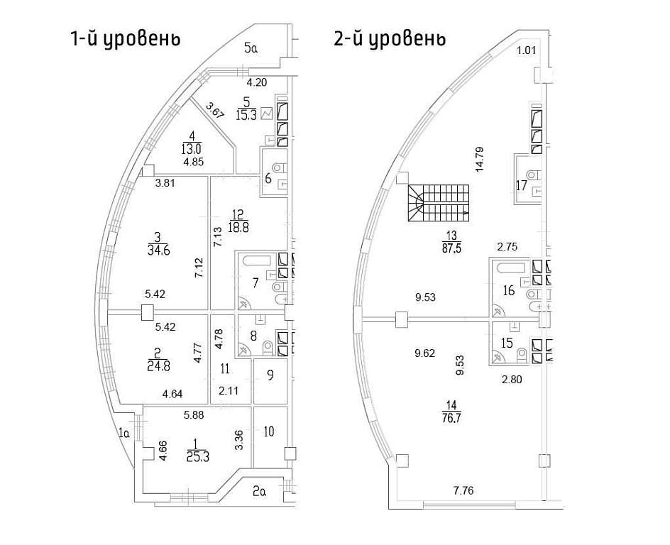 план Пентхаус 346,40  м² ЖК "Махаон"