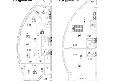 план Пентхаус 346,40  м² ЖК "Махаон"