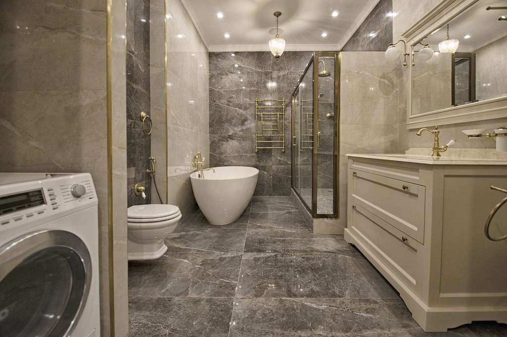 ванная комната 121,00 м² ЖК "Дом на Озерковской"