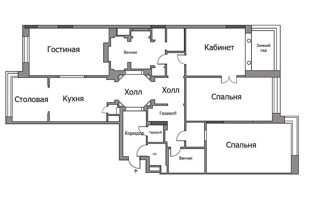 Квартира 225,70 м² ЖК "Филипповский" ЖК «Филипповский, 8»