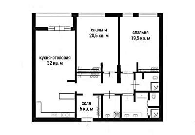 план Квартира 105,00 м² ЖК "Barrin House"