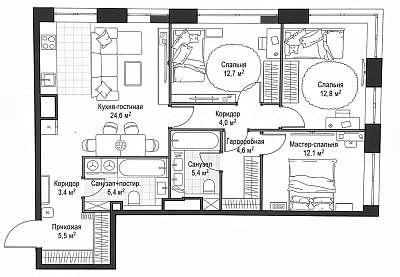 �������� 91,90 �² �� �West Garden�