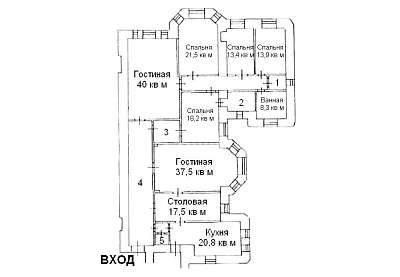 план 250,00 м² ЖК “Дом Искусства”