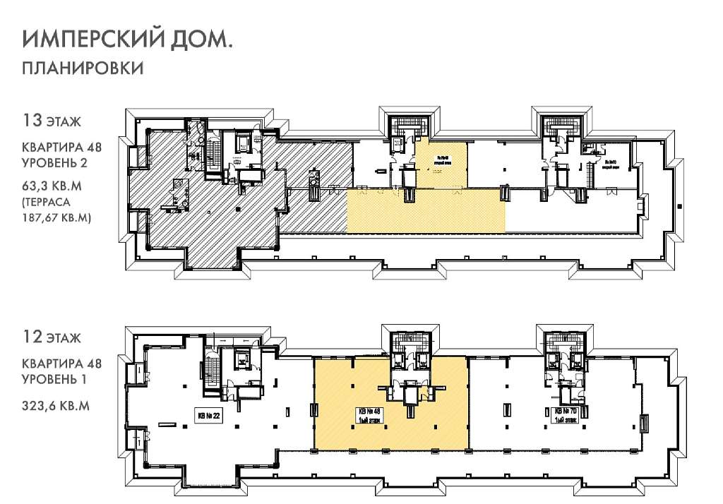 план 443,2 м²  ЖК "Имперский дом"