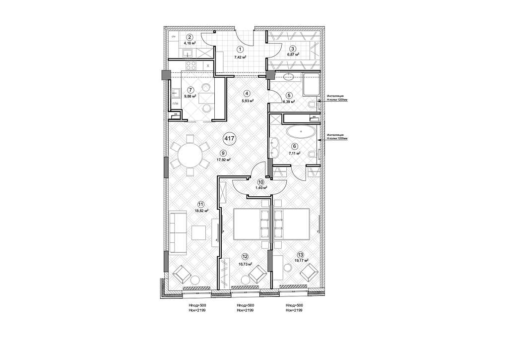  124,70 ² Sole Hills