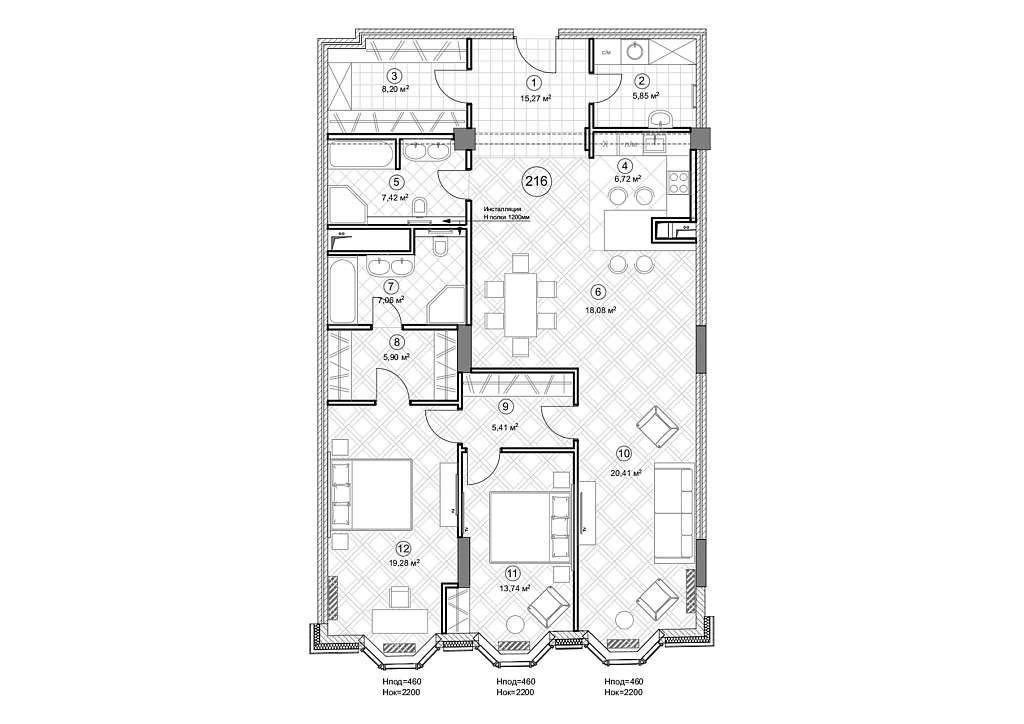  136,40 ² Sole Hills